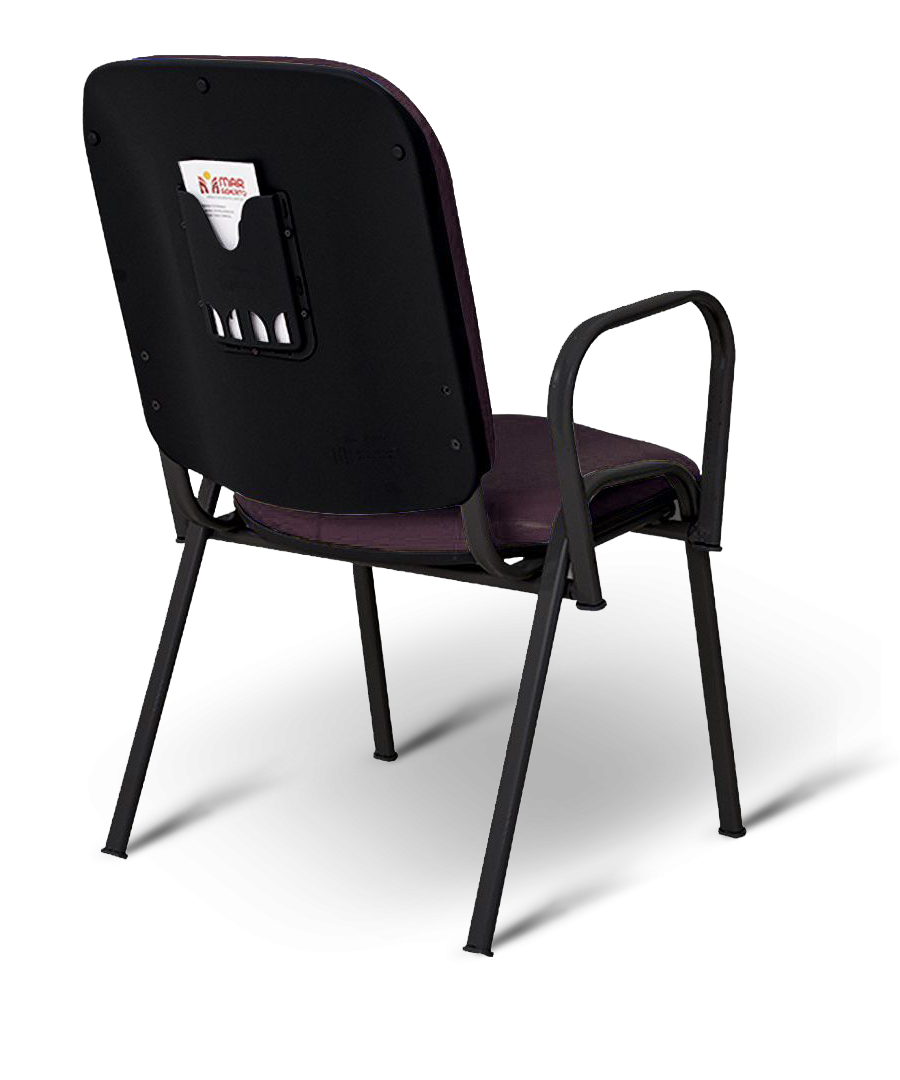 Poltrona Mateus com Braços Bordô