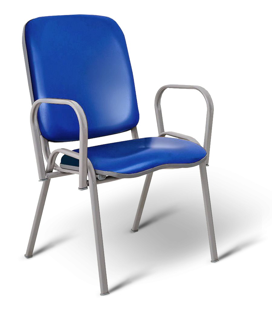 Poltrona Mateus com Braços Azul