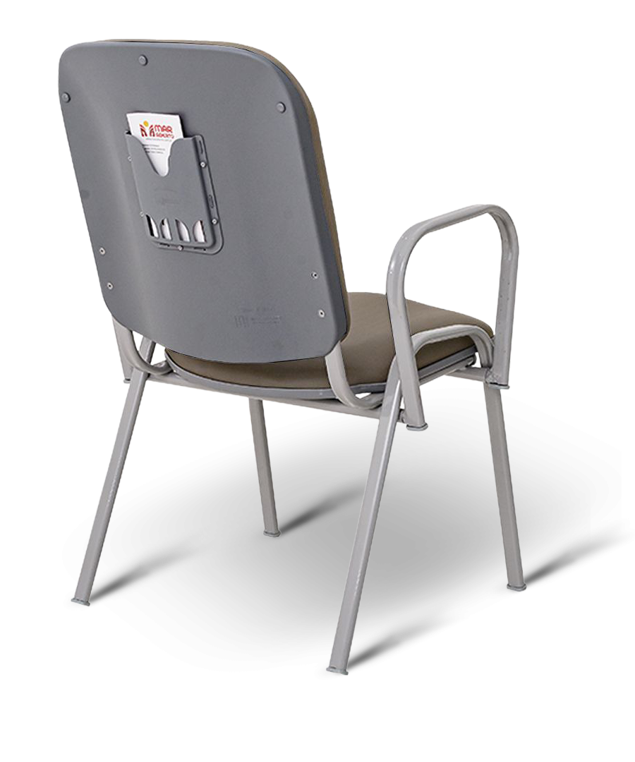 Poltrona Mateus com Braços Cinza