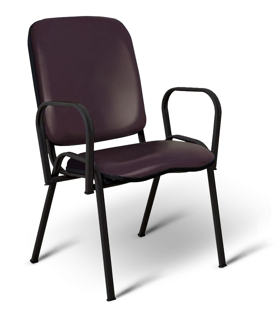 Poltrona Mateus com Braços Bordô