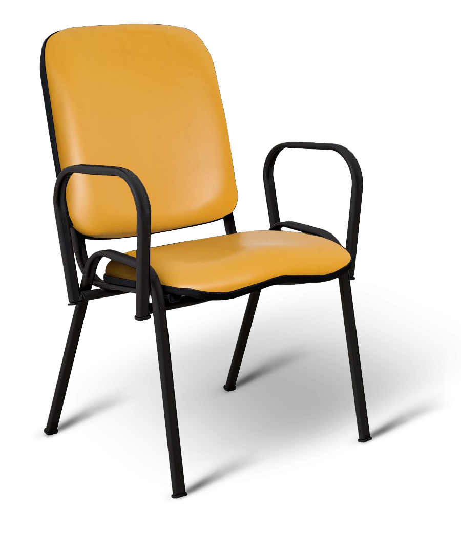 Poltrona Mateus com Braços Mostarda