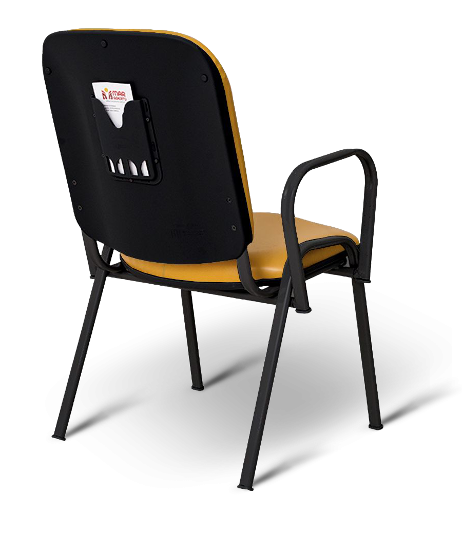 Poltrona Mateus com Braços Mostarda