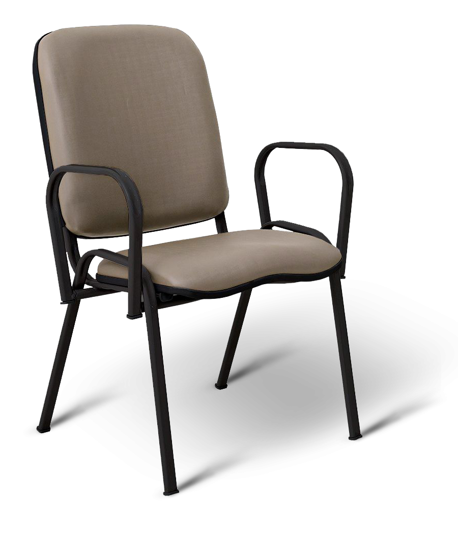 Poltrona Mateus com Braços Cinza