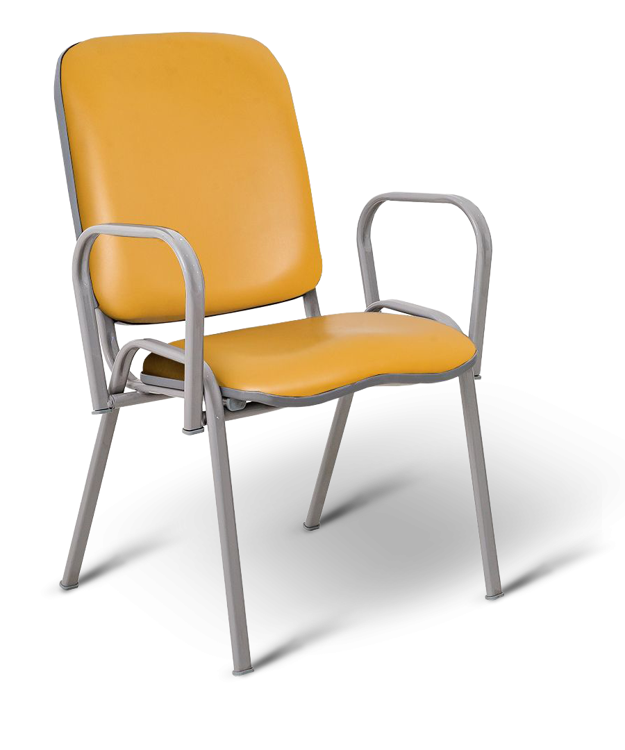 Poltrona Mateus com Braços Mostarda