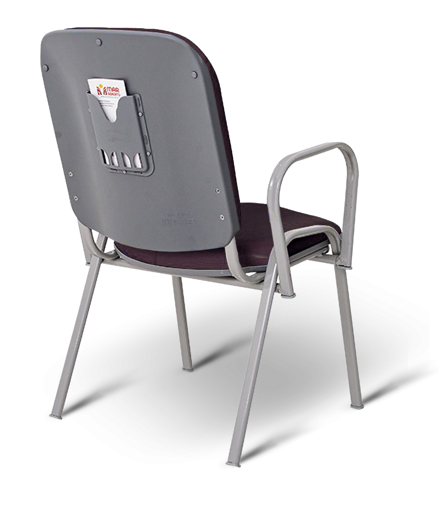 Poltrona Mateus com Braços Bordô