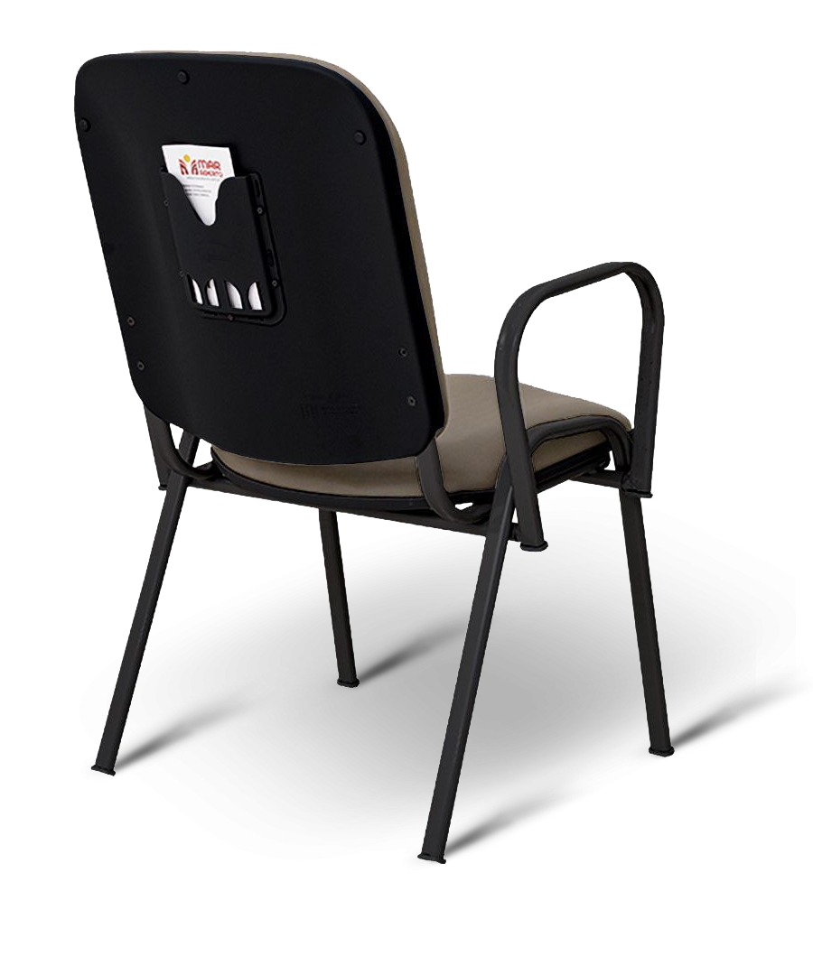 Poltrona Mateus com Braços Cinza