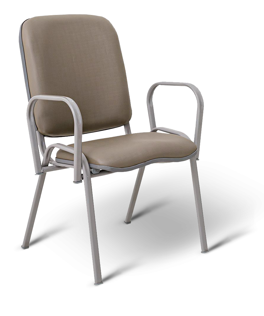 Poltrona Mateus com Braços Cinza